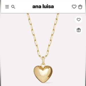 Ana Luisa Gold Puffed Heart Pendant